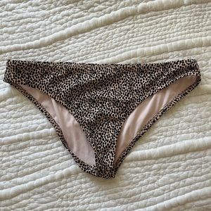 Leopard print bikini bottom